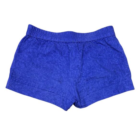 J.Crew Cobalt Blue Textured Cotton Shorts Size 6 - Picture 5 of 9